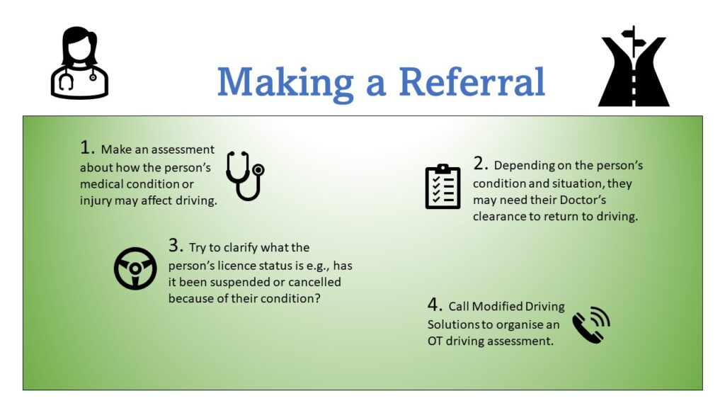 referral for OT driving assessment