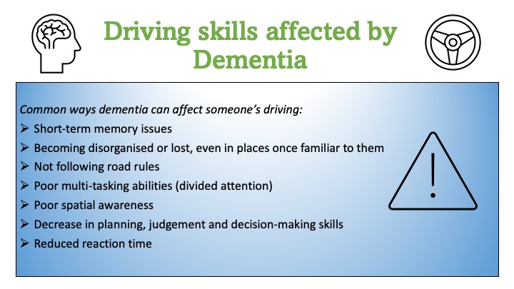 dementia affects driving